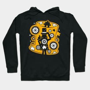 Gentleman Solving Puzzle Hoodie